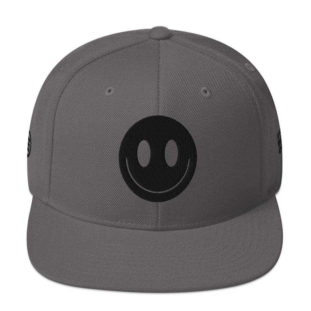 Element Of Danger - Black Happ Face Snapback Hat