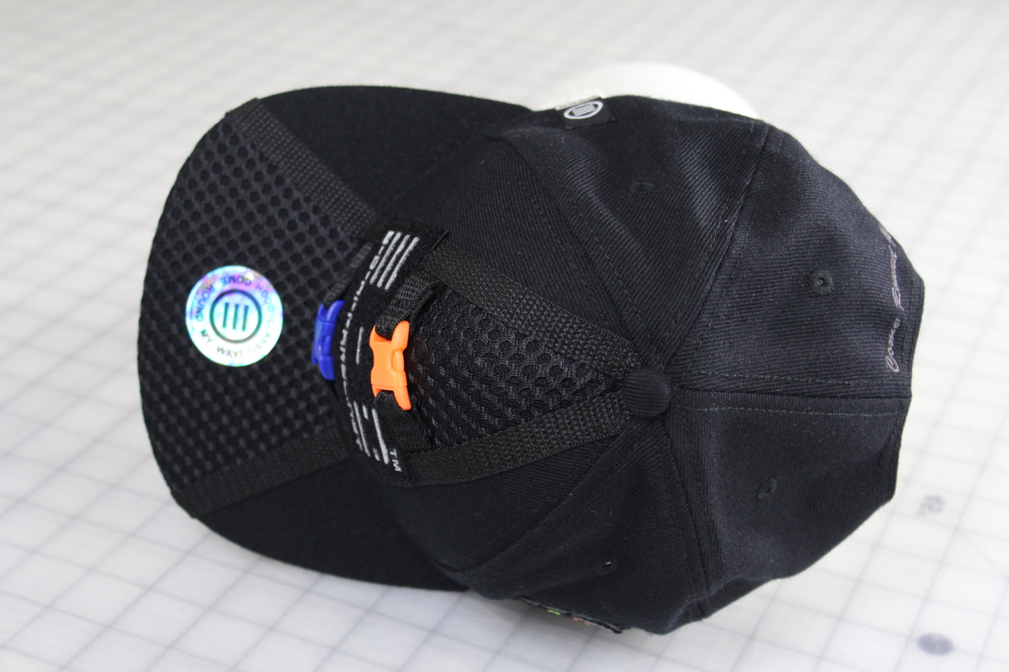 E-D Brotherhood - 3M Reflective Logo Baseball Cap (flat visor) - (w. Royal & Flo Ornge Release Buckles)