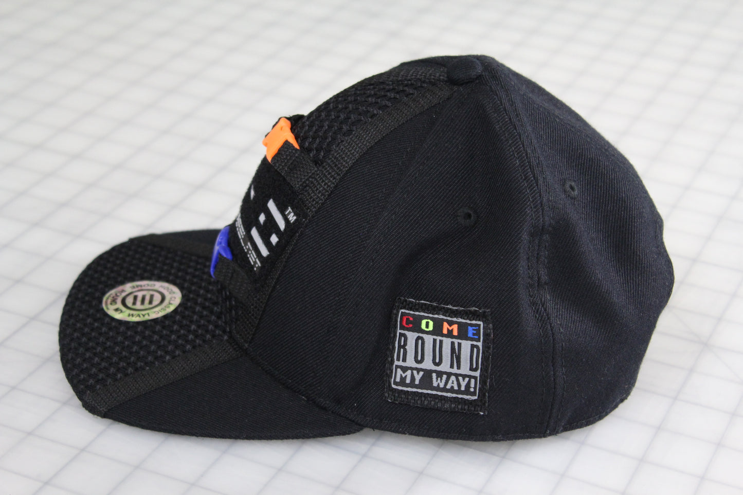 E-D Brotherhood - 3M Reflective Logo Baseball Cap (flat visor) - (w. Royal & Flo Ornge Release Buckles)